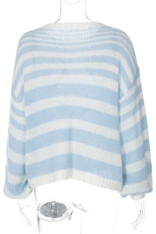 Striped Tie Pattern Sweater