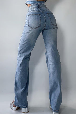 Embellished Straight-Leg Jeans