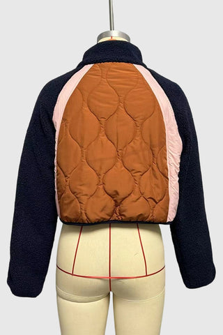 Quilted Colorblock Jacket