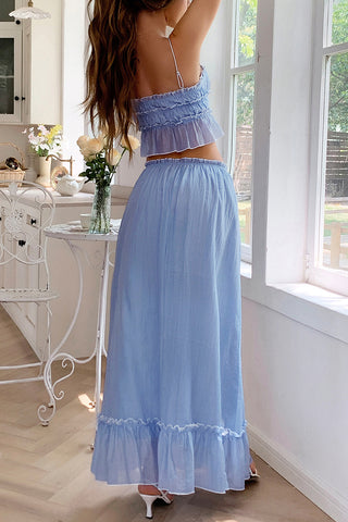 Elegant Two-Piece Casual Set with Bow Detail