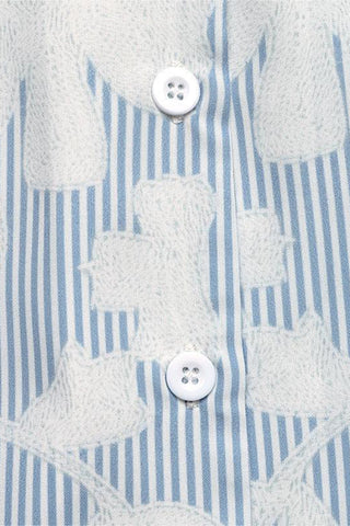 Button-Down Floral Blouse