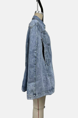 Denim Cape Jacket