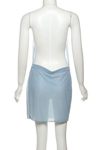 Embellished Cowl Neck Sundress