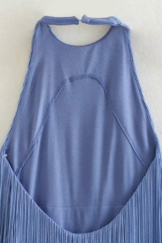 Halter Pleated Evening Dress