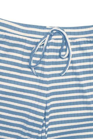 Striped Crop Top and Pants Set