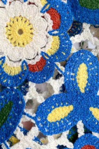 Intricate Floral Crochet Vest