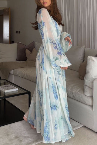 Floral Print Maxi Casual Dress