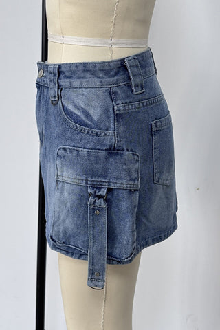 Utility Pocket Mini Skirt
