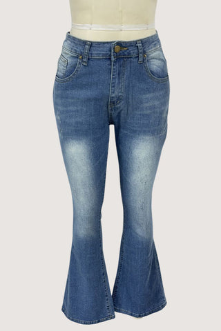 Stylish High-Waist Flare Jeans