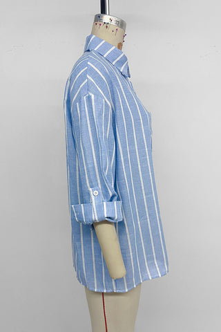 Striped Button-Down Shirt