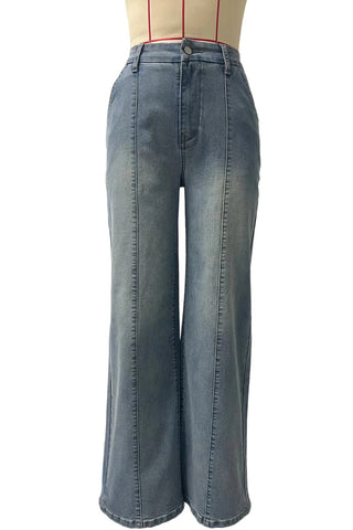 Classic High-Waist Straight Jeans
