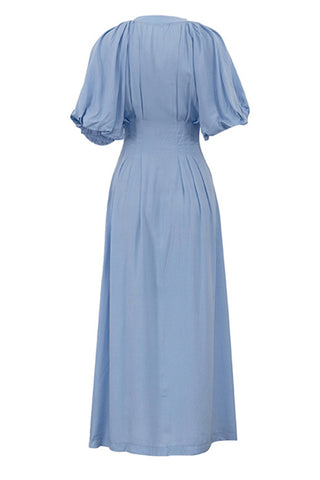 Button-Down Casual Maxi Dress