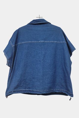 Floral-Embellished Denim Set