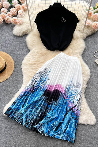 Elegant Skirt and Top Set