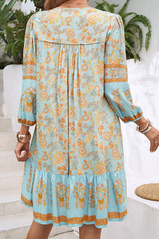 Floral Print Casual Bohemian Dress