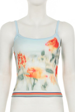 Floral Print Skirt Set