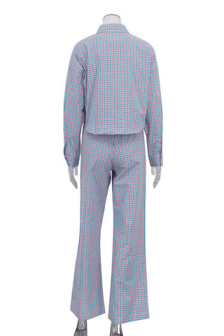 Classic Gingham Pants Set