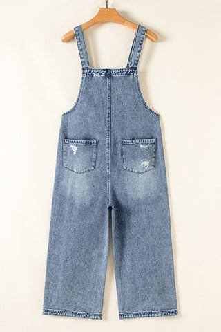 Distressed Overall Jumpsuit