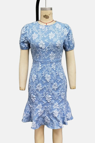 Elegant Floral Casual Dress