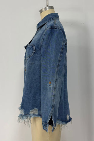Heart Patch Denim Jacket