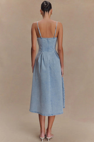 Spaghetti Strap Denim Dress