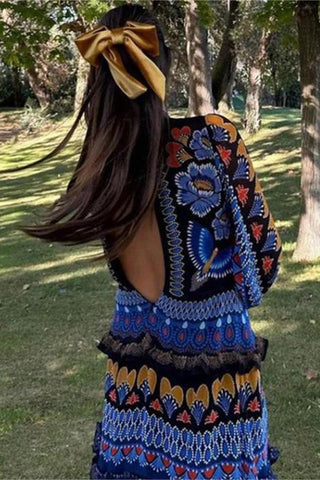 Bohemian Printed Casual Dress