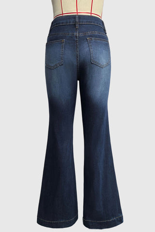 Chic Flare Pocket Jeans