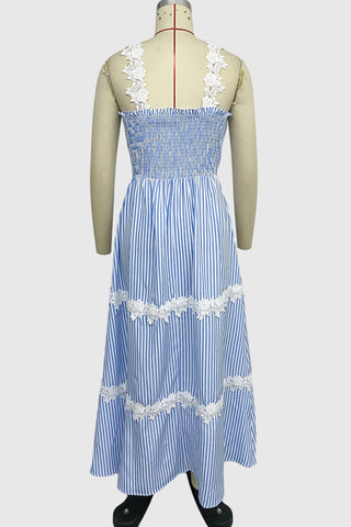 Striped Sleeveless Casual Dress