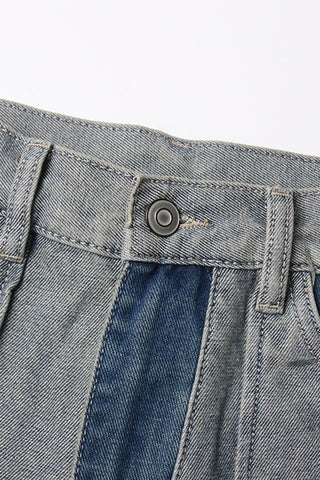 High-Waist Straight Jeans