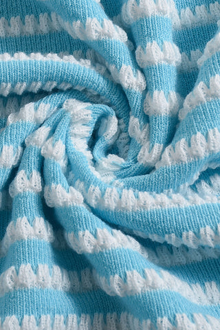 Striped Halter Casual Dress