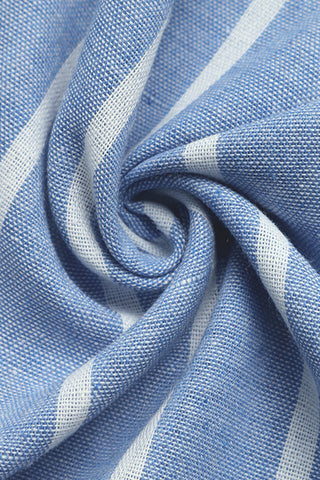 Striped Button-Front Shirt