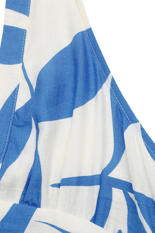 Halter Neck Printed Midi Dress