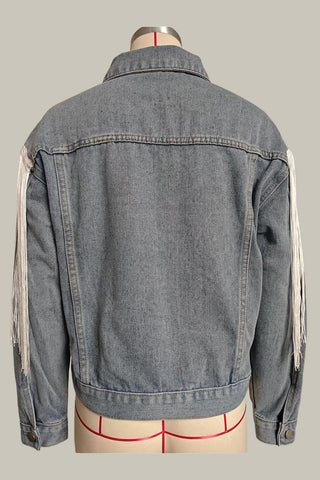 Fringe Denim Jacket