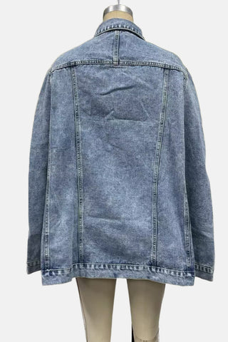 Denim Cape Jacket