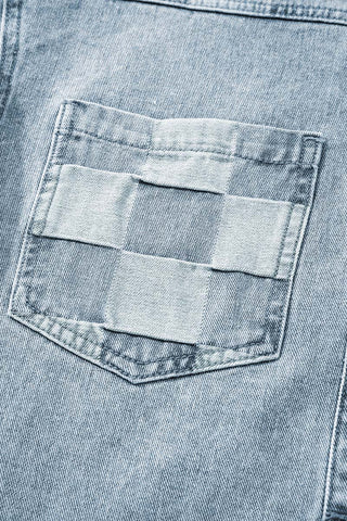 Casual Checker Denim Jacket