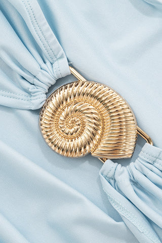 Strapless Ruched Casual Dress