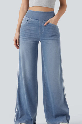 Wide-Leg Casual Track Pants