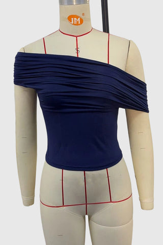 Draped Halter Tank Top