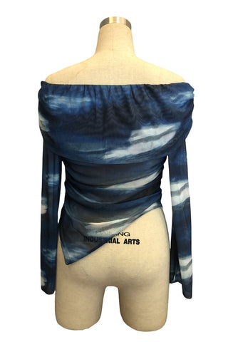 Off-Shoulder Asymmetrical Hem Top