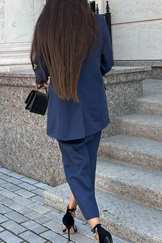 Tailored Blazer and Midi Skirt Set