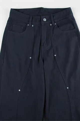 Wide-Leg Casual Pants