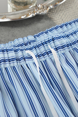 Striped Three-Piece Lounge Set