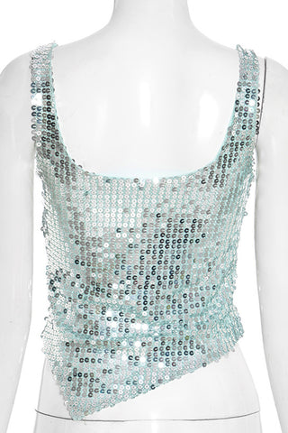 Sequin Embellished Tank Top
