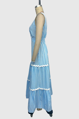 Sleeveless Wrap Maxi Dress
