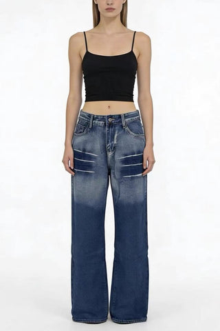 Classic Straight-Leg Denim Jeans