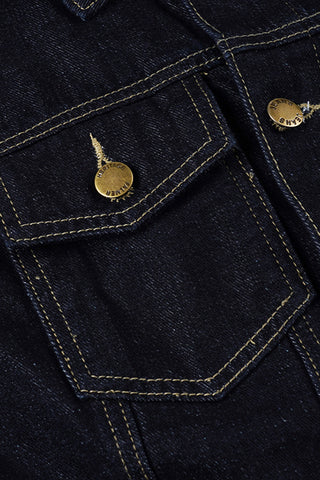 Structured Button-Down Denim Jacket