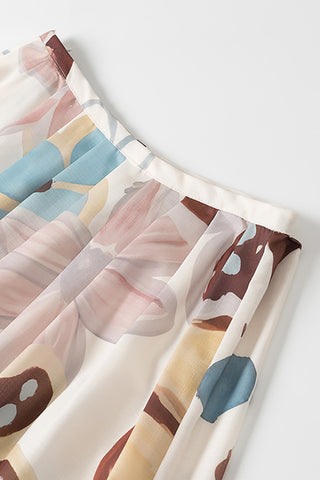 Floral Off-Shoulder Skirt Set