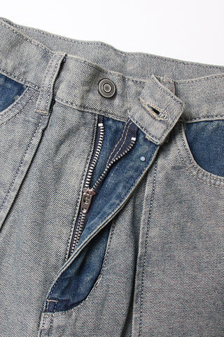 High-Waist Straight Jeans