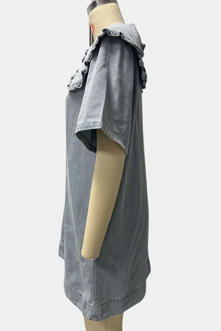 Frill-Collar Day Dress