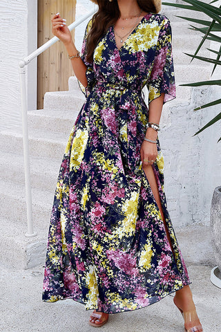 Floral Wrap Maxi Dress
